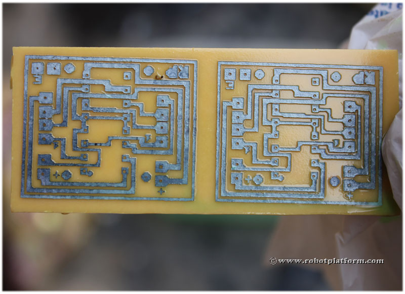 Robot Platform Howto PCB Etching Tutorial 4